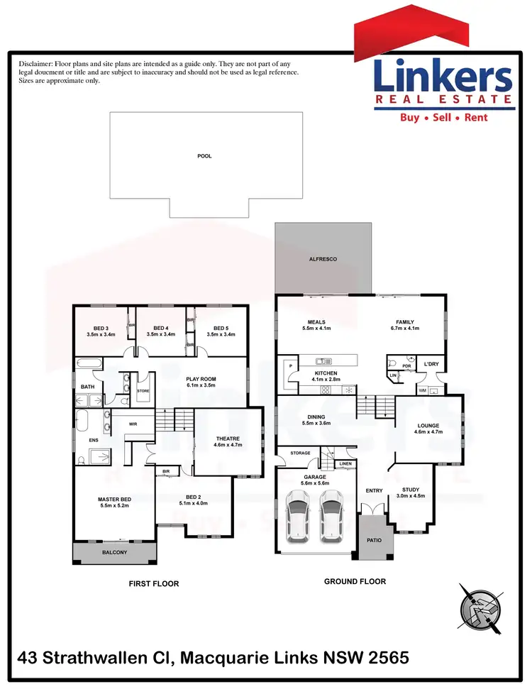 Floorplan of Homely house listing, 43 Strathwallen Close, Macquarie Links NSW 2565