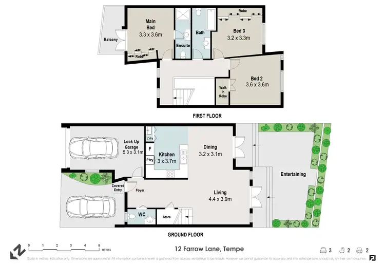 Floorplan of Homely house listing, 12 Farrow Lane, Tempe NSW 2044