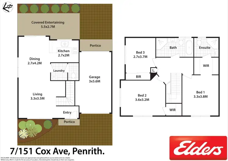 Floorplan of Homely townhouse listing, 7/151-153 Cox Avenue, Penrith NSW 2750