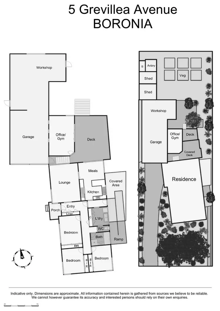 Floorplan of Homely house listing, 5 Grevillea Avenue, Boronia VIC 3155
