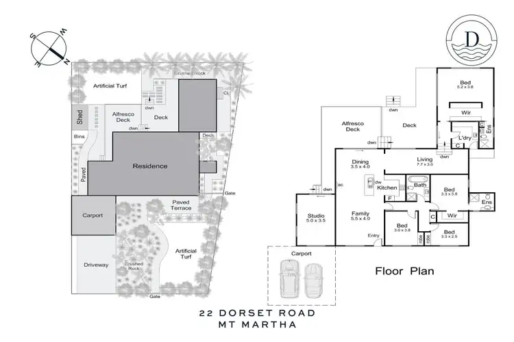 Floorplan of Homely house listing, 22 Dorset Road, Mount Martha VIC 3934