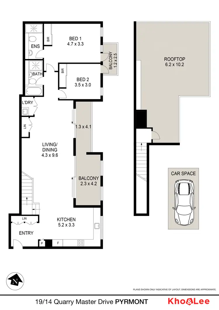 Floorplan of Homely apartment listing, 19/14 Quarry Master Drive, Pyrmont NSW 2009