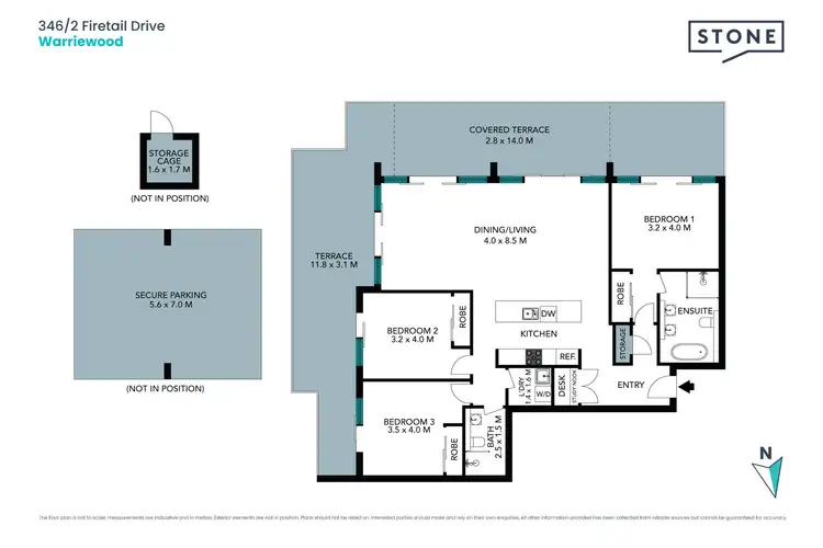 Floorplan of Homely unit listing, 346/2 Firetail Drive, Warriewood NSW 2102