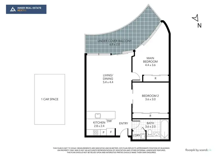 Floorplan of Homely apartment listing, 118/55 Queens Road, Melbourne VIC 3004