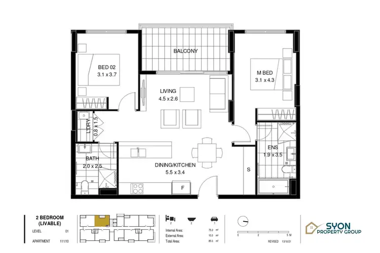 Floorplan of Homely apartment listing, 309/91B Grima Street, Schofields NSW 2762
