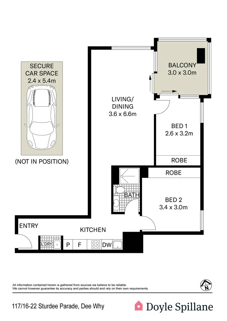 Floorplan of Homely apartment listing, 117/16-22 Sturdee Parade, Dee Why NSW 2099