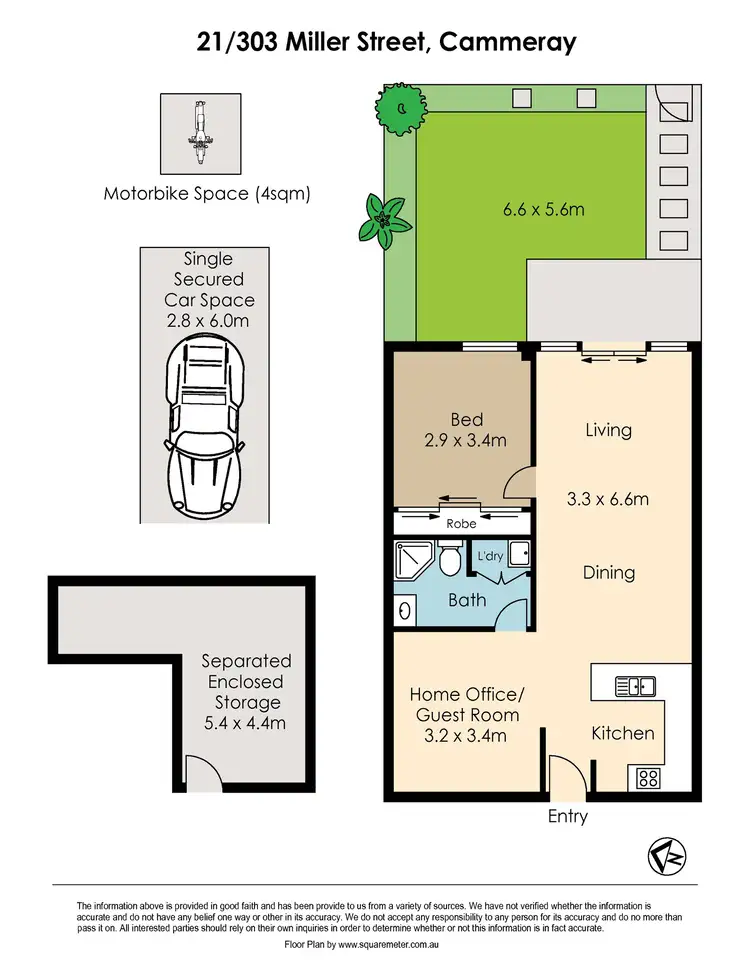 Floorplan of Homely unit listing, 21/303 Miller Street, Cammeray NSW 2062
