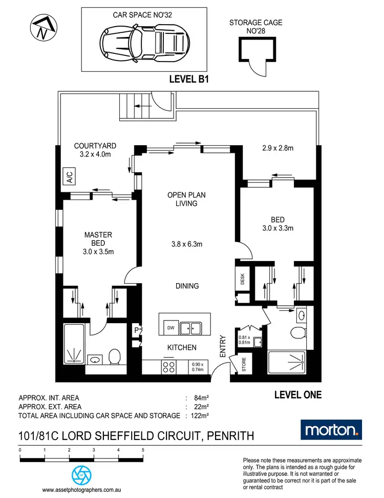 Floorplan of Homely unit listing, 101/81C Lord Sheffield Circuit, Penrith NSW 2750