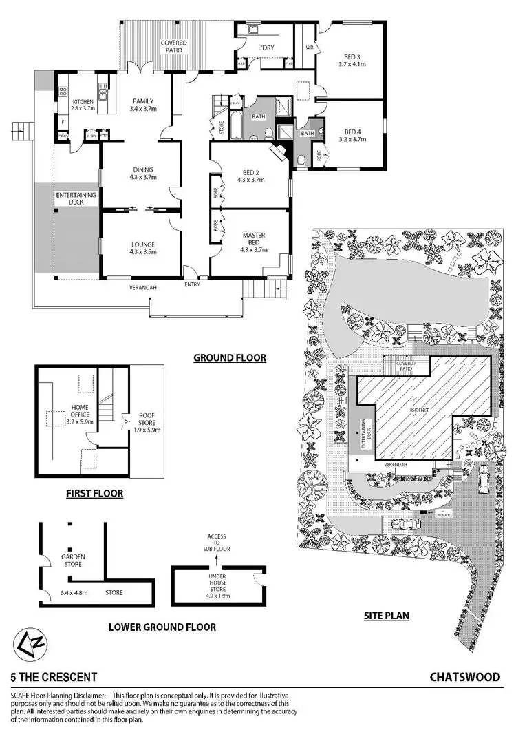 Floorplan of Homely house listing, 5 The Crescent, Chatswood NSW 2067