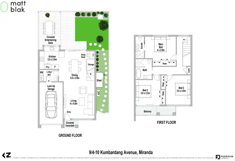 Floorplan of Homely townhouse listing, 9/4-10 Kumbardang Avenue, Miranda NSW 2228