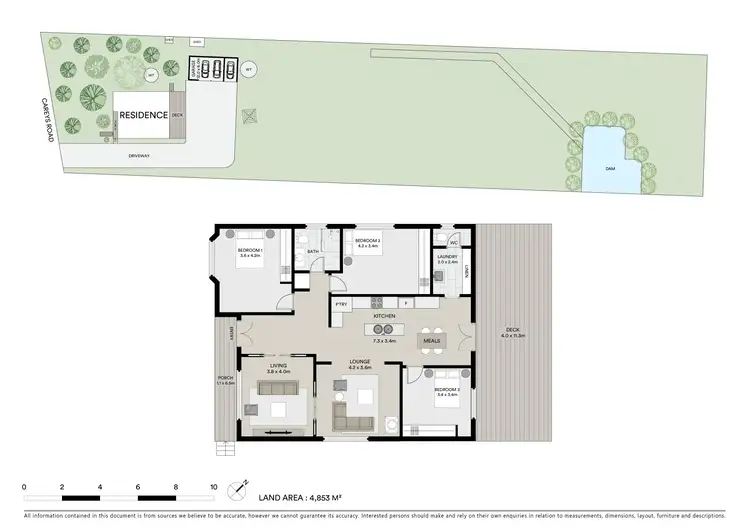 Floorplan of Homely house listing, 75 Careys Road, Scarsdale VIC 3351