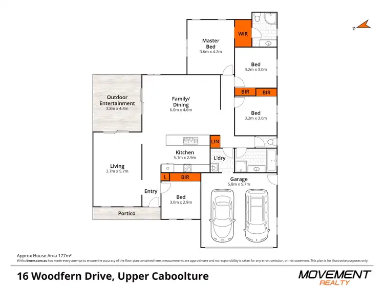Floorplan of Homely house listing, 16 Woodfern Drive, Upper Caboolture QLD 4510
