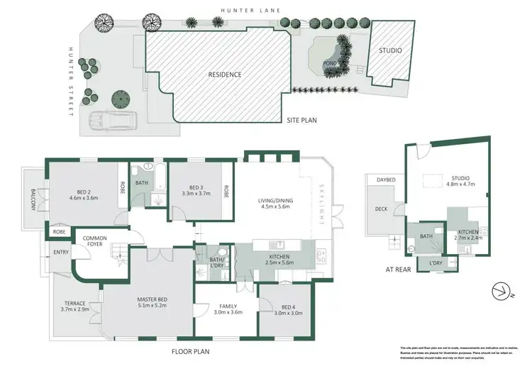 Floorplan of Homely semi-detached listing, 2/5 Hunter Road, Mosman NSW 2088