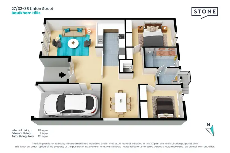Floorplan of Homely villa listing, 27/32-38 Linton Street, Baulkham Hills NSW 2153