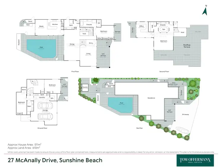 Floorplan of Homely house listing, 27 McAnally Drive, Sunshine Beach QLD 4567