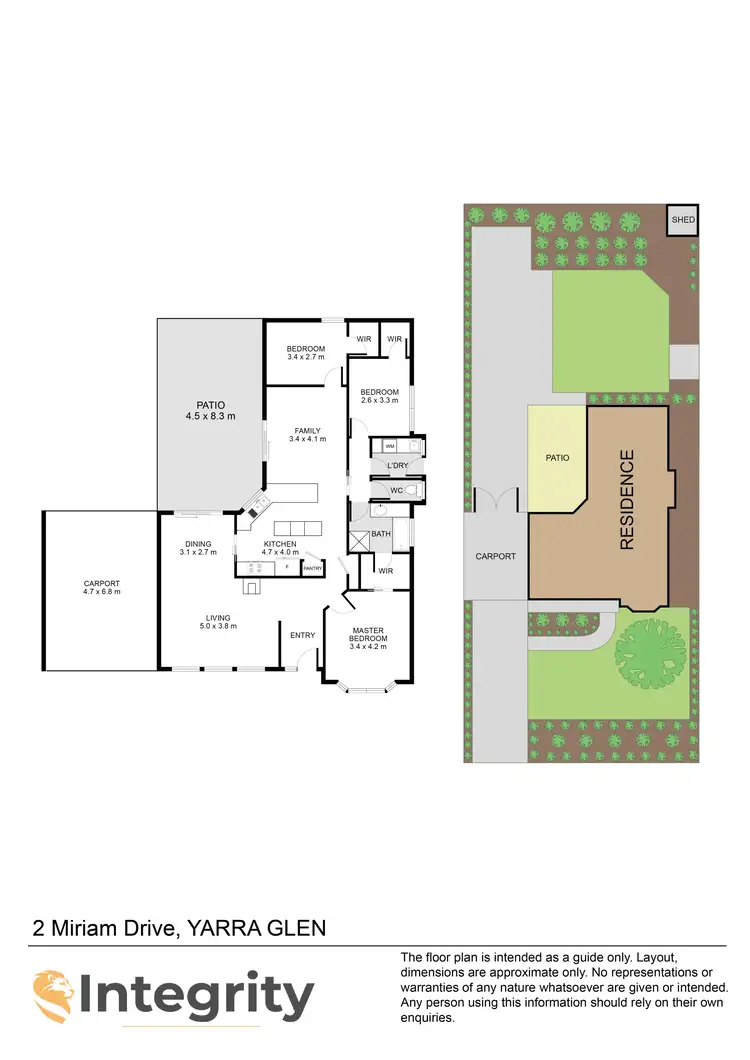 Floorplan of Homely house listing, 2 Miriam Drive, Yarra Glen VIC 3775