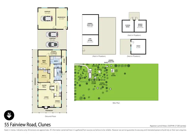 Floorplan of Homely house listing, 55 Fairview Road, Clunes VIC 3370
