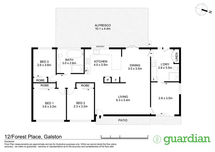 Floorplan of Homely house listing, 12 Forest Place, Galston NSW 2159