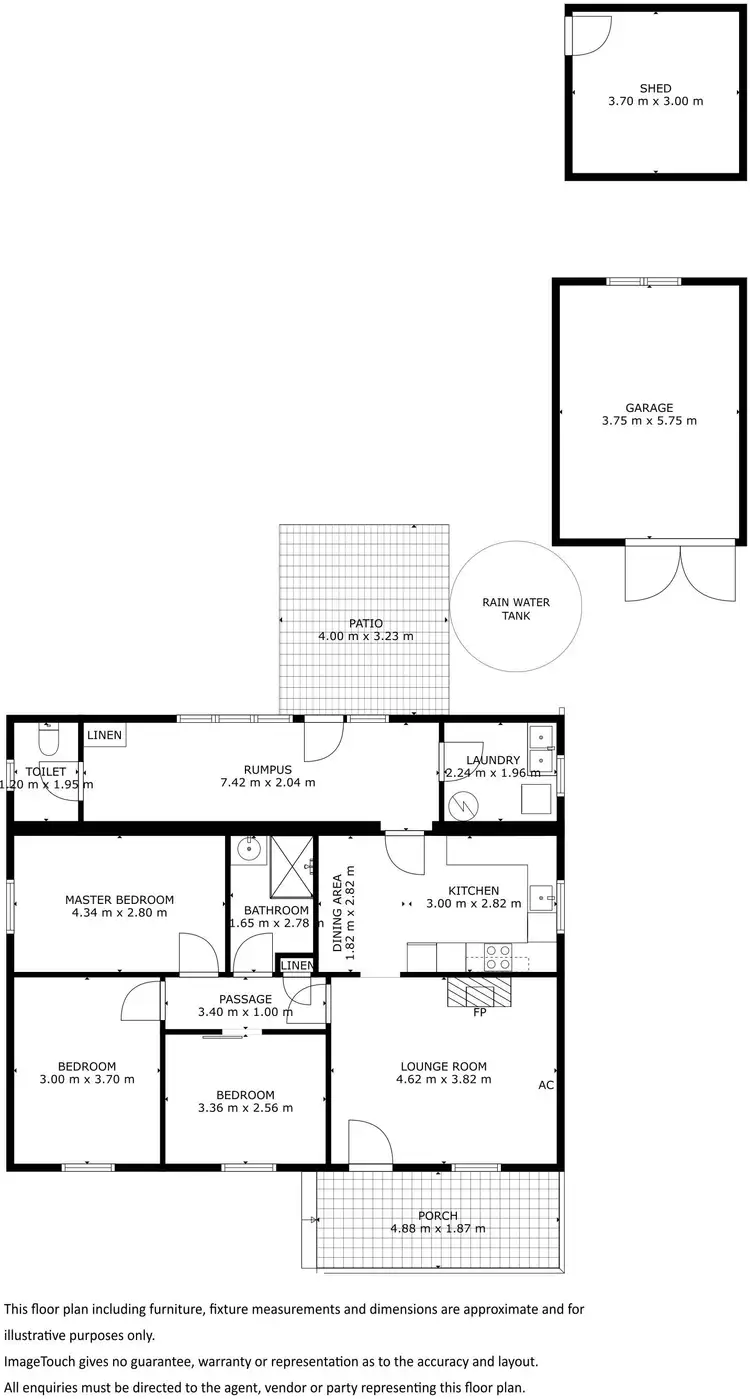 Floorplan of Homely house listing, 8 Blackman Place, Port Lincoln SA 5606
