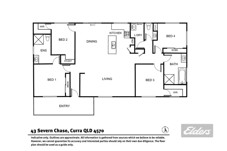 Floorplan of Homely house listing, 43 Severn Chase, Curra QLD 4570