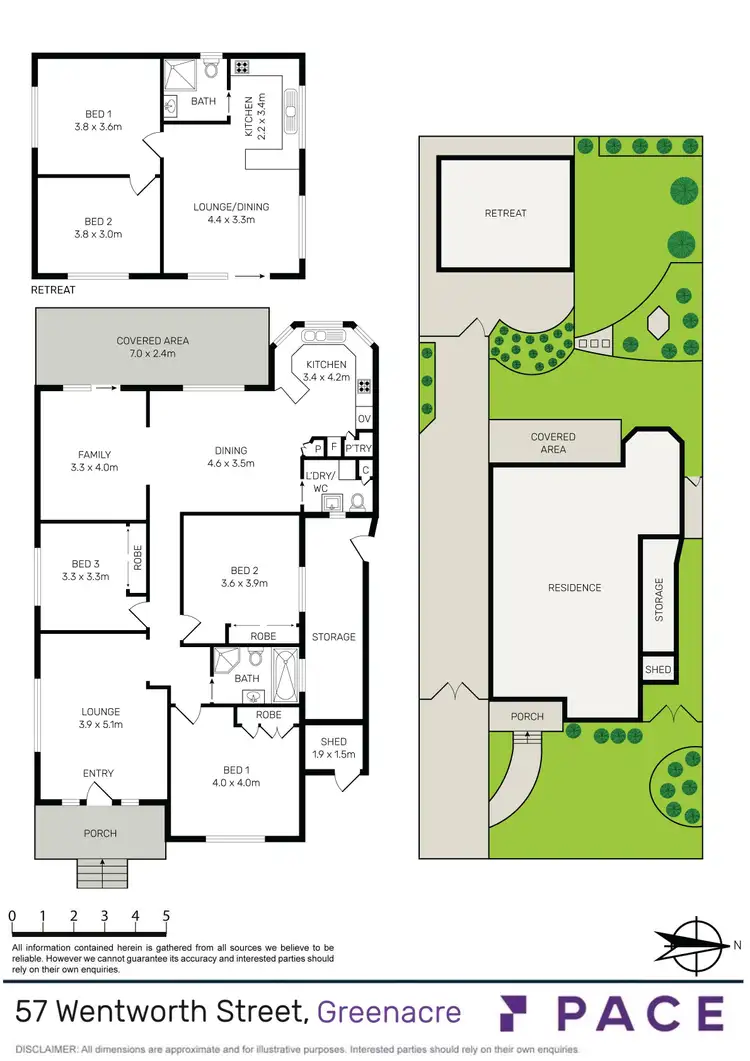 Floorplan of Homely house listing, 57 Wentworth Street, Greenacre NSW 2190