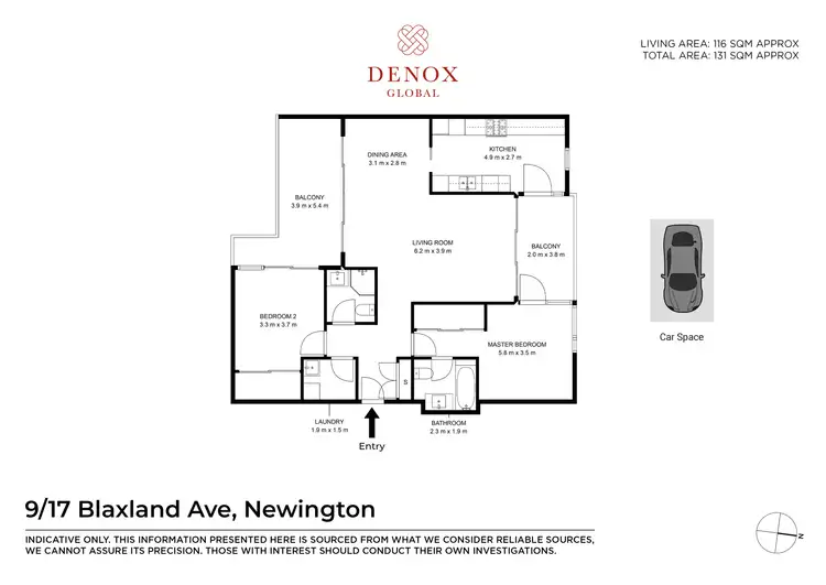 Floorplan of Homely apartment listing, 9/17 Blaxland Avenue, Newington NSW 2127