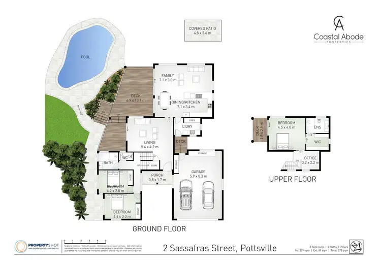 Floorplan of Homely house listing, 2 Sassafras Street, Pottsville NSW 2489