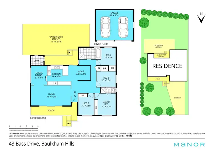Floorplan of Homely house listing, 43 Bass Drive, Baulkham Hills NSW 2153