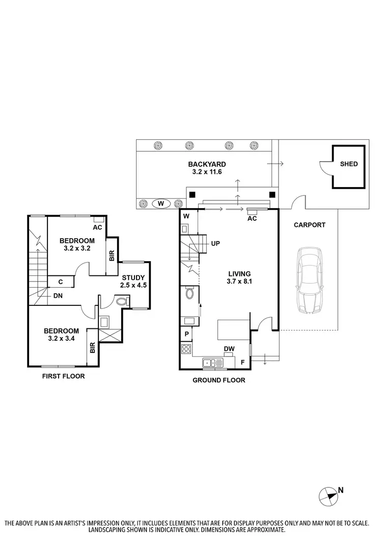 Floorplan of Homely townhouse listing, 2/17 Nicholson Avenue, Reservoir VIC 3073