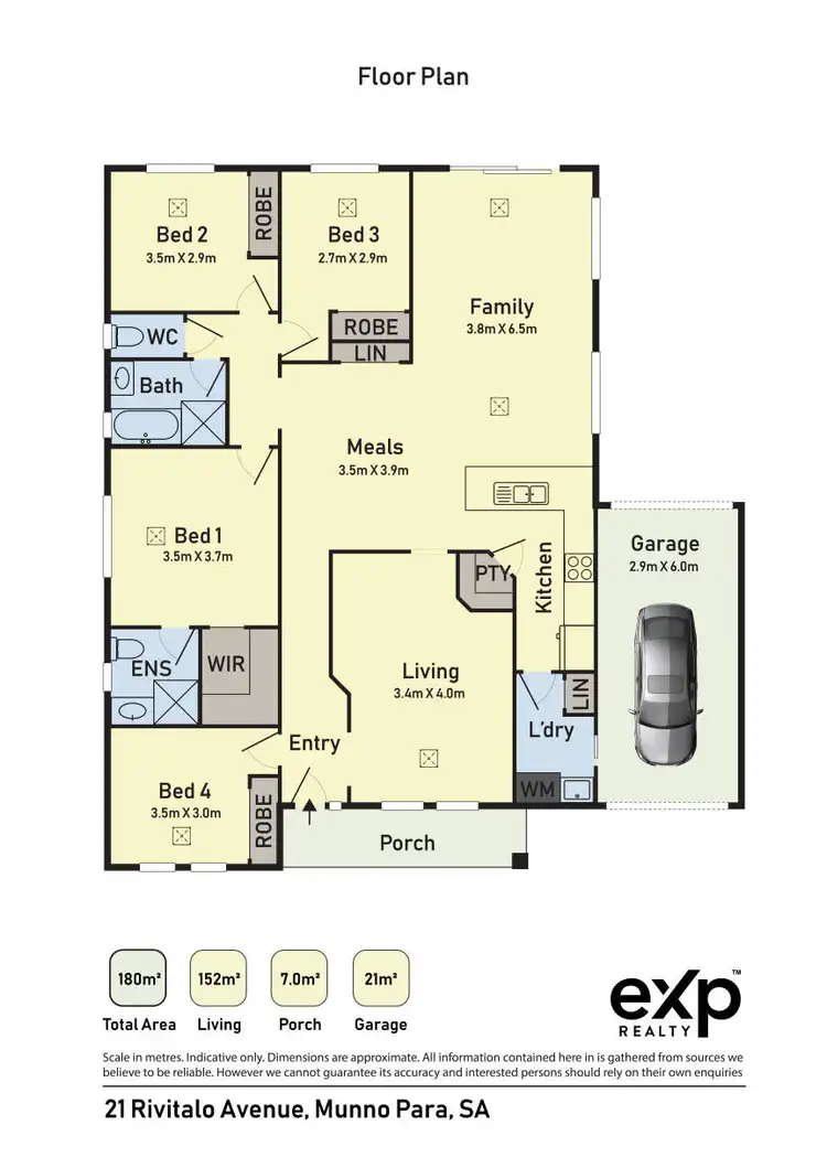 Floorplan of Homely house listing, 21 Rivitalo Avenue, Munno Para SA 5115