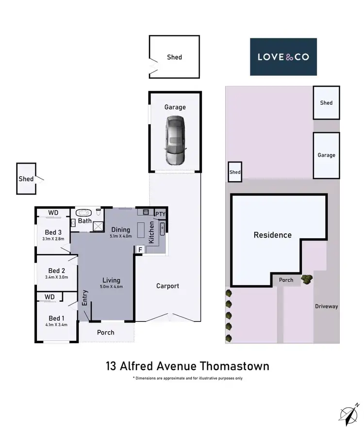 Floorplan of Homely house listing, 13 Alfred Avenue, Thomastown VIC 3074