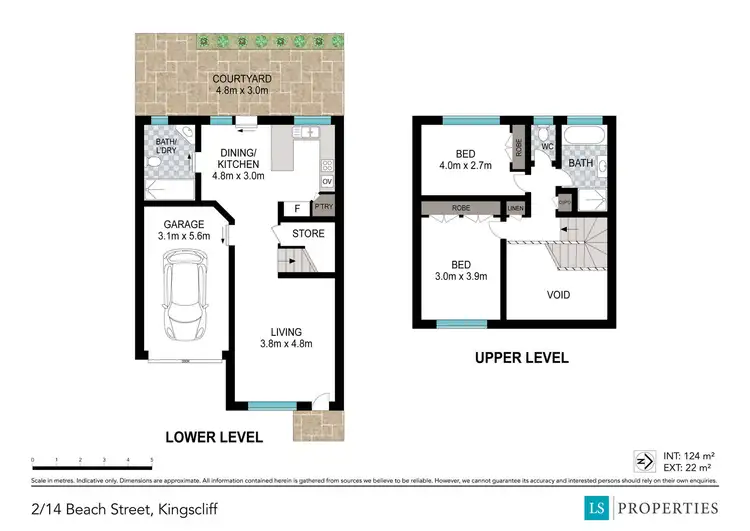 Floorplan of Homely townhouse listing, 2/14 Beach Street, Kingscliff NSW 2487