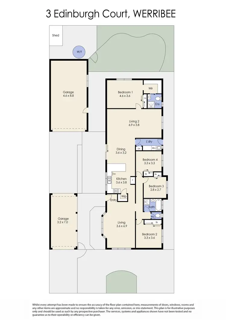 Floorplan of Homely house listing, 3 Edinburgh Court, Werribee VIC 3030