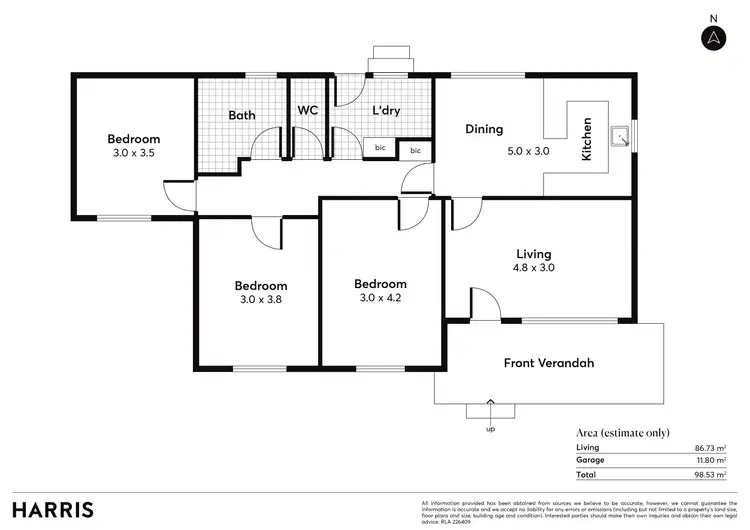 Floorplan of Homely house listing, 9 Talbot Street, Ceduna SA 5690