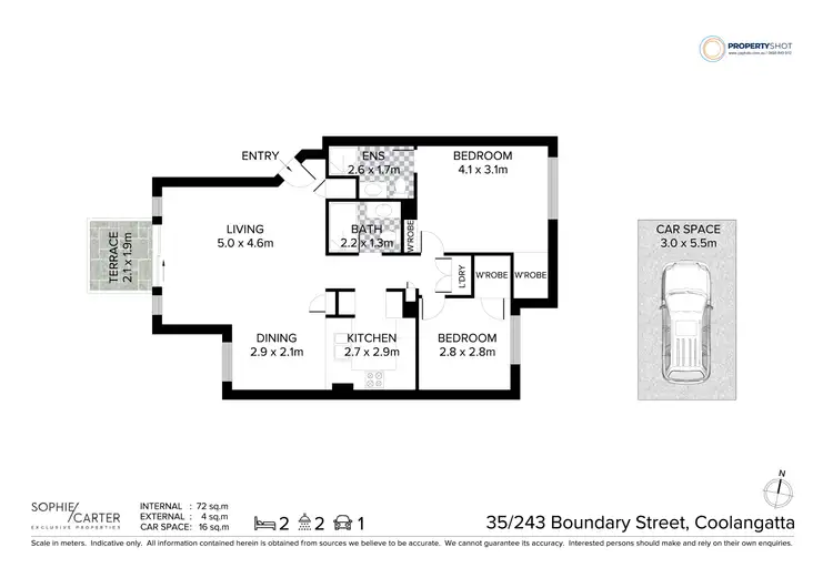 Floorplan of Homely unit listing, 35/243 Boundary Street, Rainbow Bay QLD 4225
