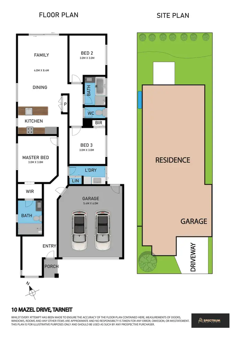 Floorplan of Homely house listing, 10 Mazel Drive, Tarneit VIC 3029