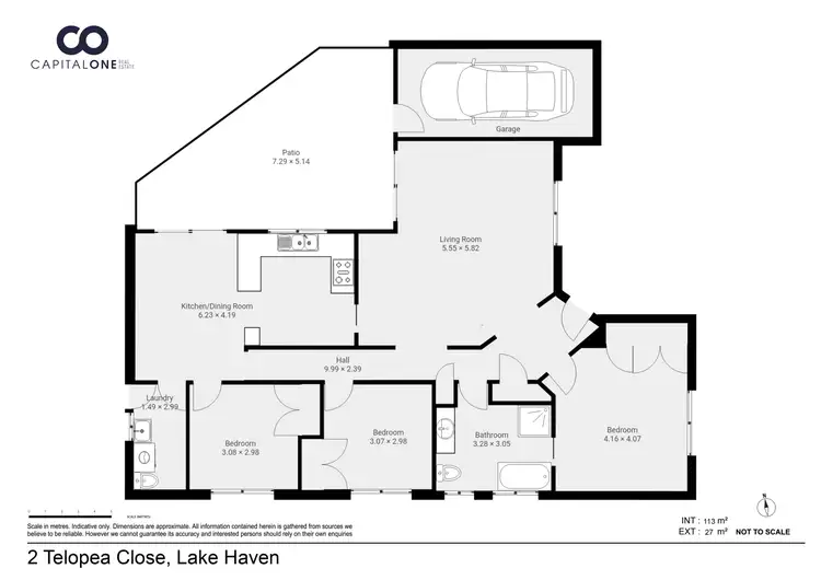 Floorplan of Homely house listing, 2 Telopea Close, Lake Haven NSW 2263