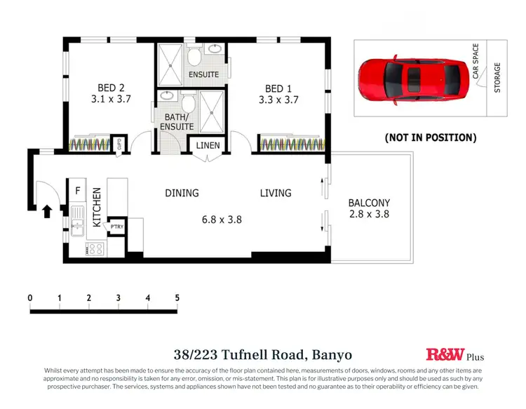 Floorplan of Homely unit listing, 38/223 Tufnell Road, Banyo QLD 4014