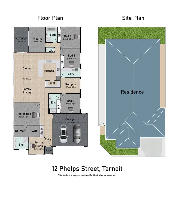 Floorplan of Homely house listing, 12 Phelps Street, Tarneit VIC 3029