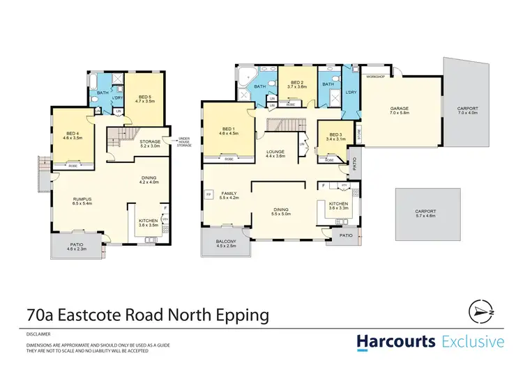 Floorplan of Homely house listing, 70A Eastcote Road, North Epping NSW 2121