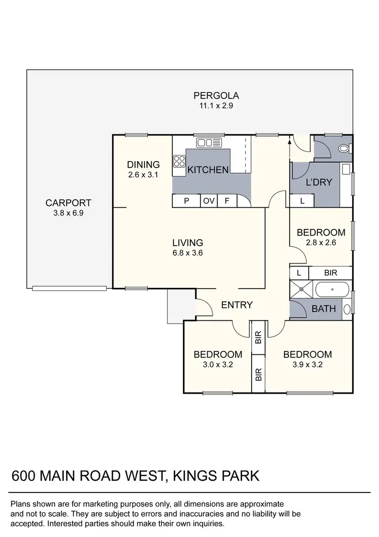 Floorplan of Homely house listing, 600 Main Road West, Kings Park VIC 3021