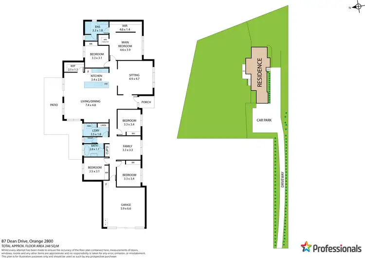 Floorplan of Homely house listing, 87 Dean Drive, Orange NSW 2800