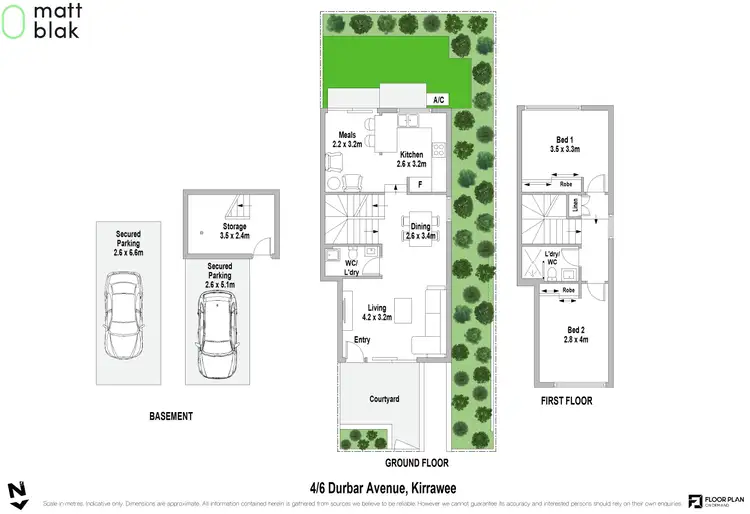 Floorplan of Homely townhouse listing, 4/6 Durbar Avenue, Kirrawee NSW 2232