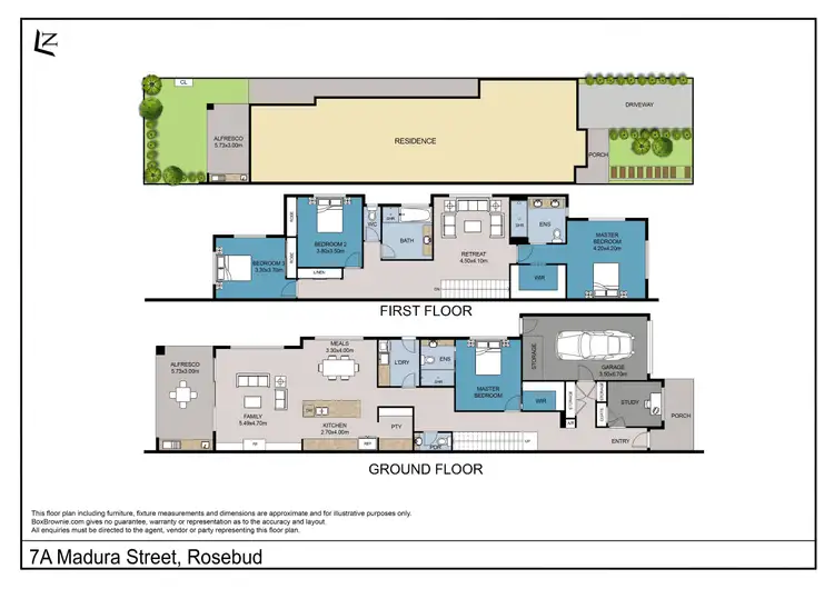 Floorplan of Homely house listing, 7a Madura Street, Rosebud VIC 3939
