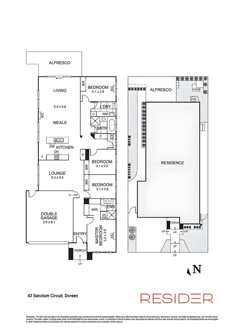 Floorplan of Homely house listing, 43 Sanctum Circuit, Doreen VIC 3754
