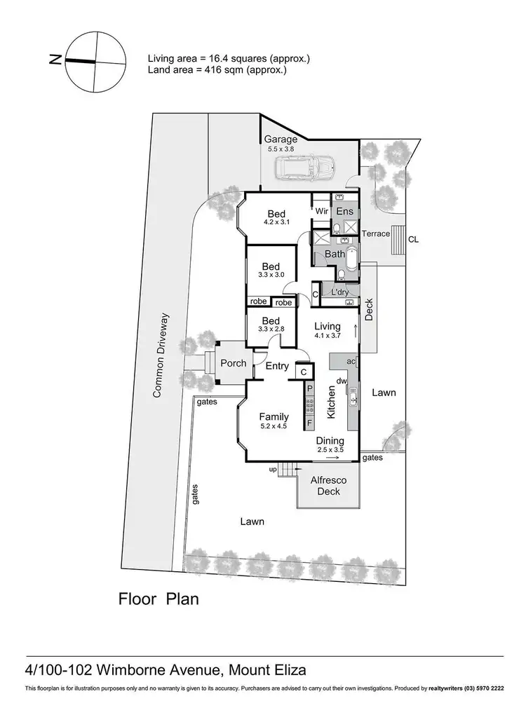 Floorplan of Homely house listing, 4/100 -102 Wimborne Avenue, Mount Eliza VIC 3930