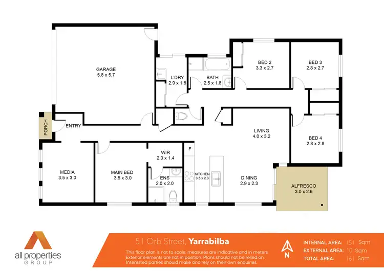 Floorplan of Homely house listing, 51 Orb Street, Yarrabilba QLD 4207