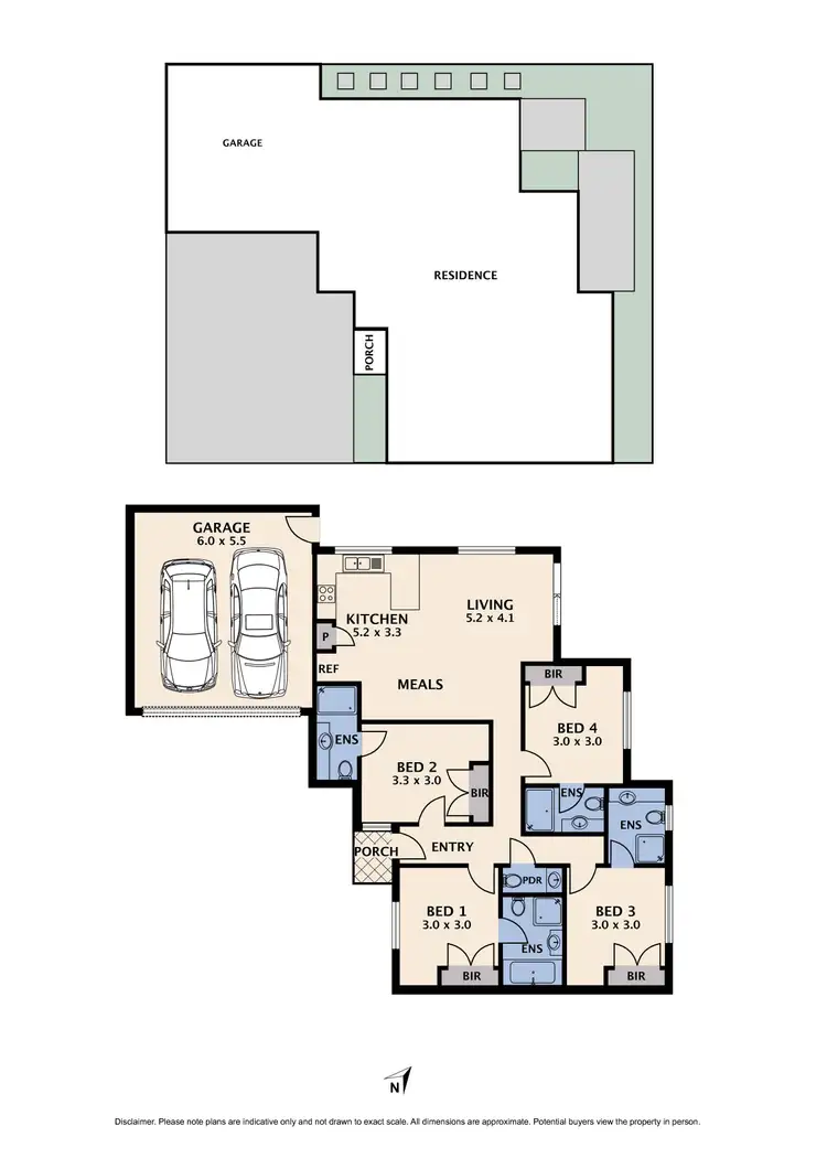 Floorplan of Homely unit listing, 2/22 Boldrewood Parade, Reservoir VIC 3073