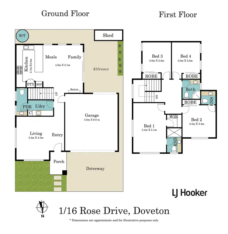 Floorplan of Homely townhouse listing, 1/16 Rose Drive, Doveton VIC 3177