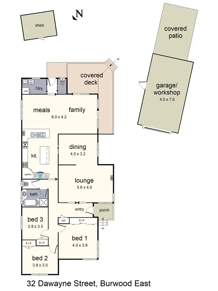 Floorplan of Homely house listing, 32 Dawayne Street, Burwood East VIC 3151